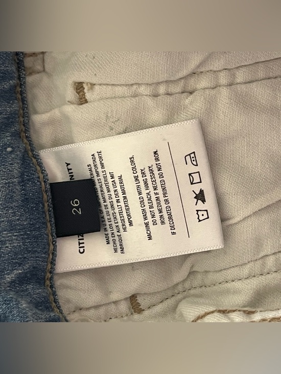 COH Isola Mid Rise Cropped Bootcut Mid Blue Wash Jeans 26 - Picture 8 of 9